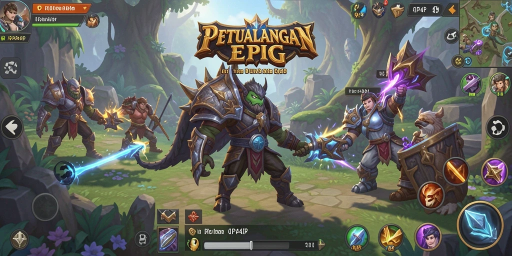 Tampilan gameplay dari 4P4P dengan pertempuran strategis yang menegangkan.