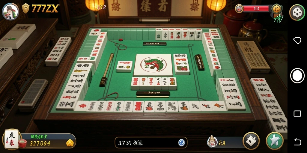 Screenshot gameplay <strong>777ZX</strong> yang menampilkan keseruan permainan Mahjong.