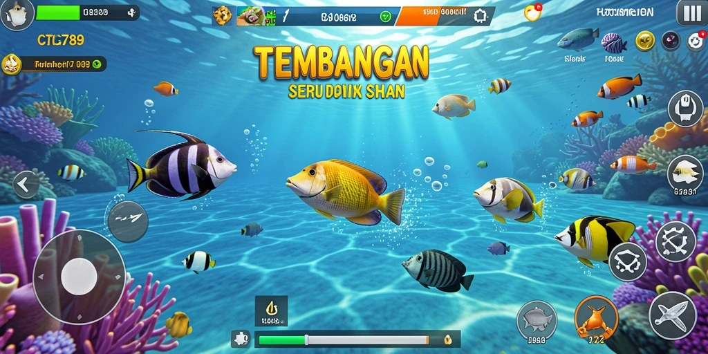 Tampilan menarik dari gameplay C789 yang penuh aksi Tembak Ikan.