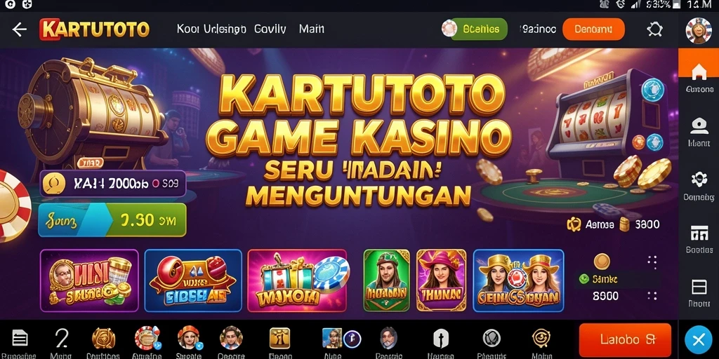 Tampilan gameplay KARTUTOTO yang mendebarkan dan menarik.
