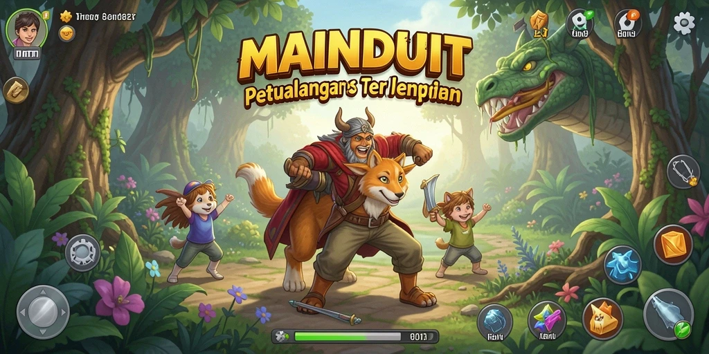 Tampilan gameplay <strong>MAINDUIT</strong> yang seru dan menantang di dunia petualangan.