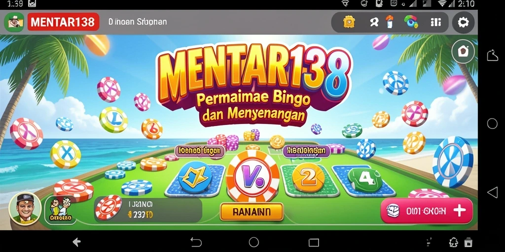 Tampilan gameplay Bingo yang seru dan interaktif di MENTARI138.