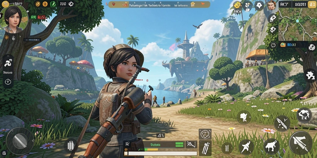 Tampilan gameplay RK77 yang menakjubkan di dunia Open World.