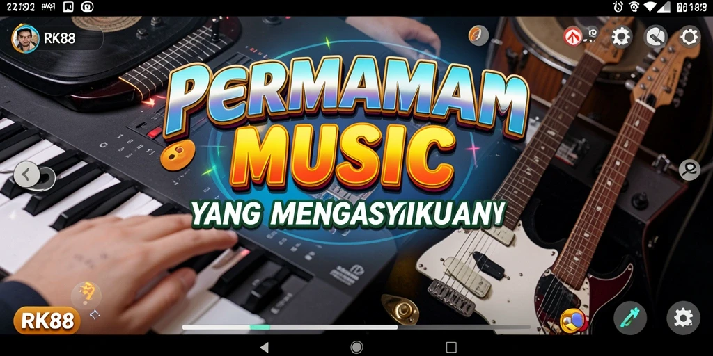 Tampilan gameplay RK88 yang penuh warna dan interaktif.