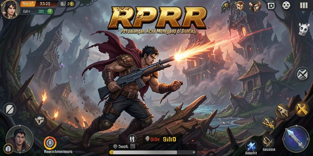 Gameplay menegangkan dalam petualangan fantasi RPRR.