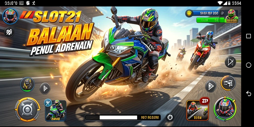 Gameplay balapan motor seru dan penuh aksi di SLOT21.