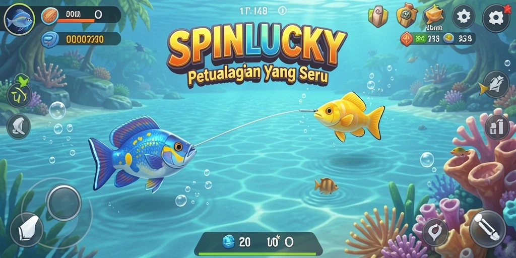 Tangkapan ikan yang beragam di SPINLUCKY dengan grafis menakjubkan.