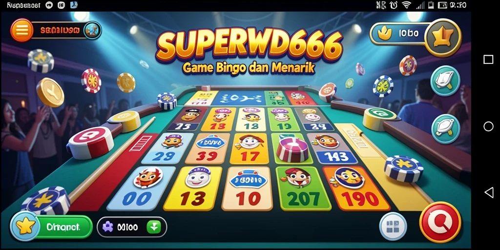 Tampilan gameplay Bingo yang memukau dan interaktif.