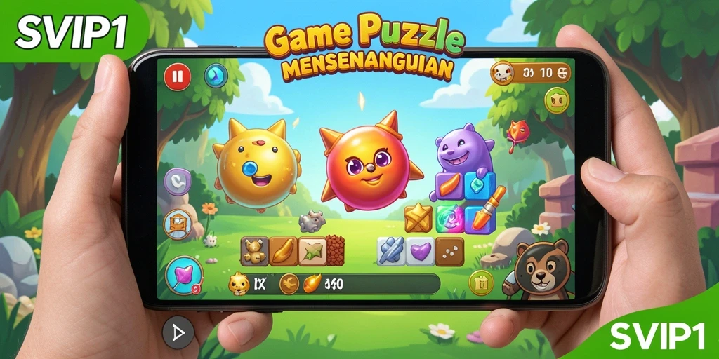 Gameplay menarik dari SVIP1 dalam menyelesaikan teka-teki.