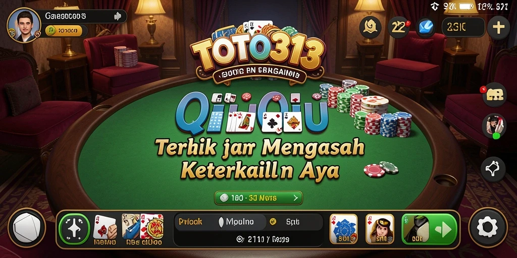 Screenshot gameplay TOTO313 yang menunjukkan aksi seru QiuQiu.